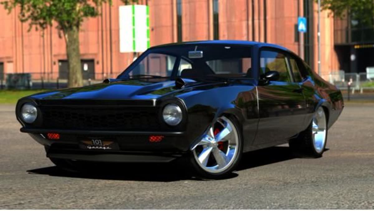 Ford Maverick customizado — projeto 3D