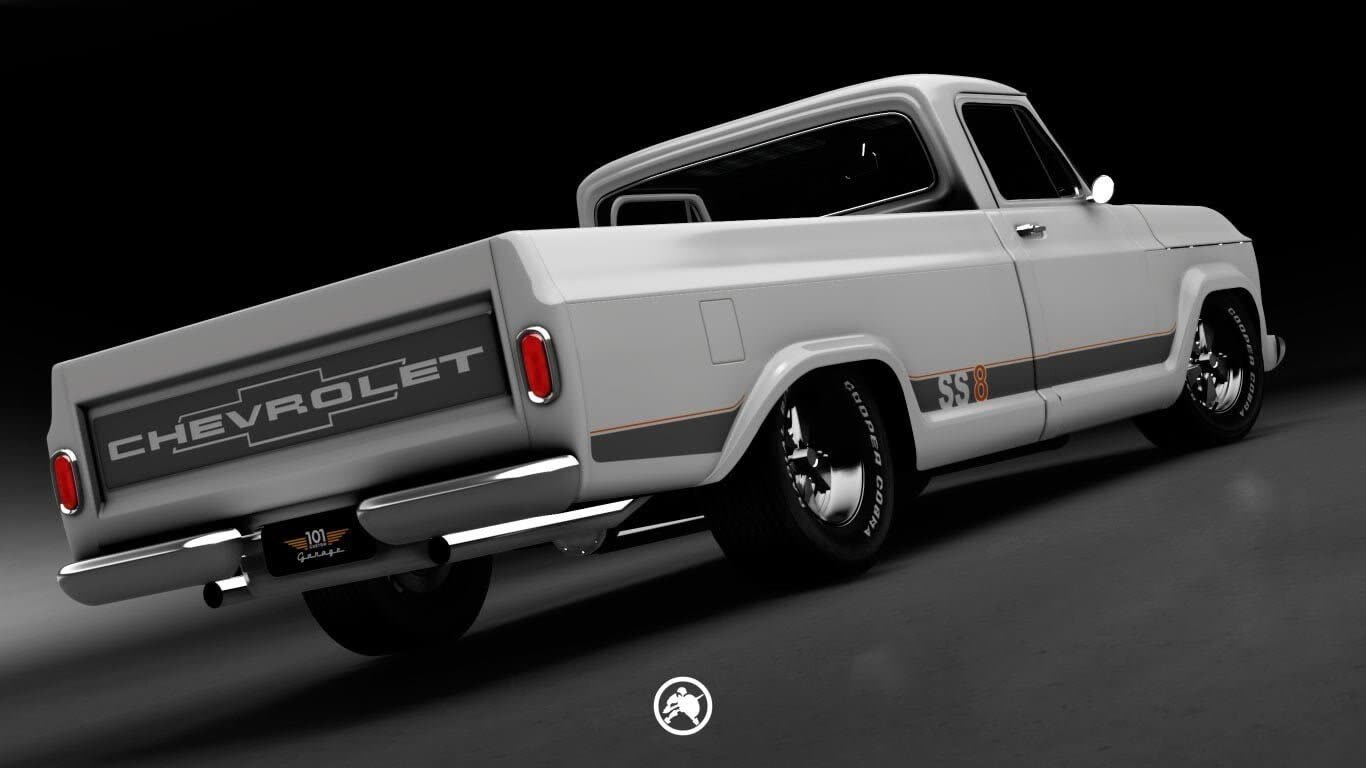 Projeto 3D de customização — Chevrolet C10 Custom SS
