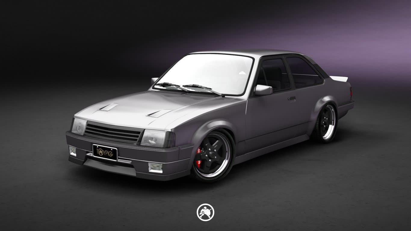 Chevrolet Chevette Monzinha 1989 customizado em 3D