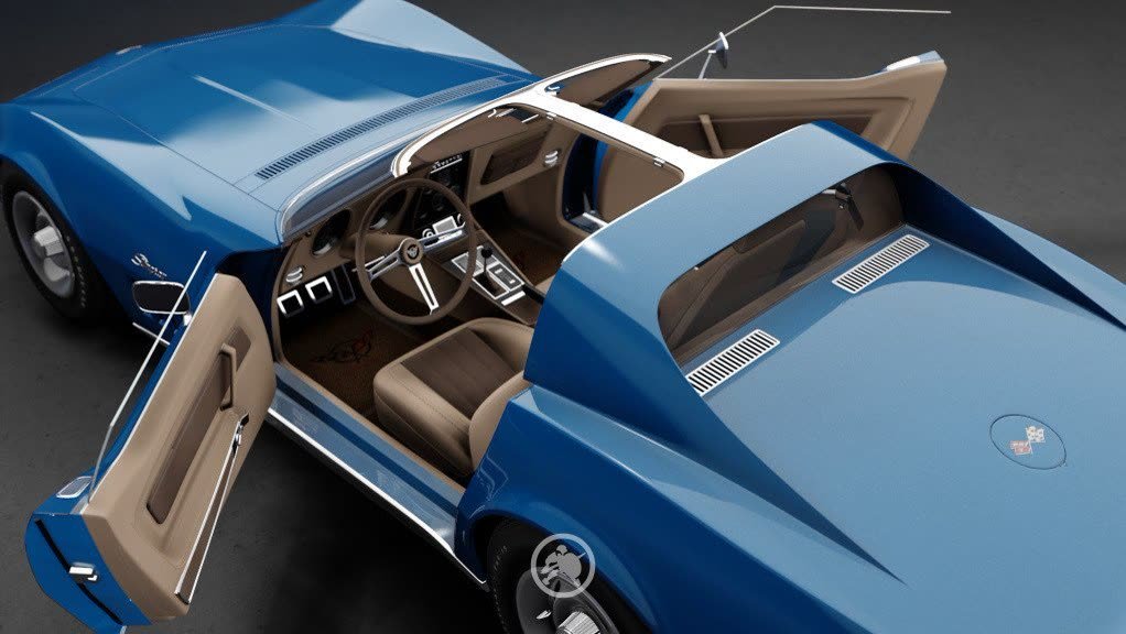 Chevrolet Corvette 1969 — imagem 2 do projeto 3D