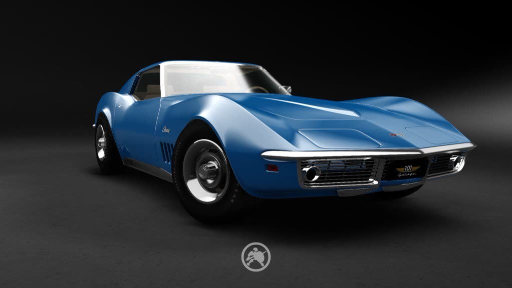 Chevrolet Corvette 1969 — imagem 3 do projeto 3D