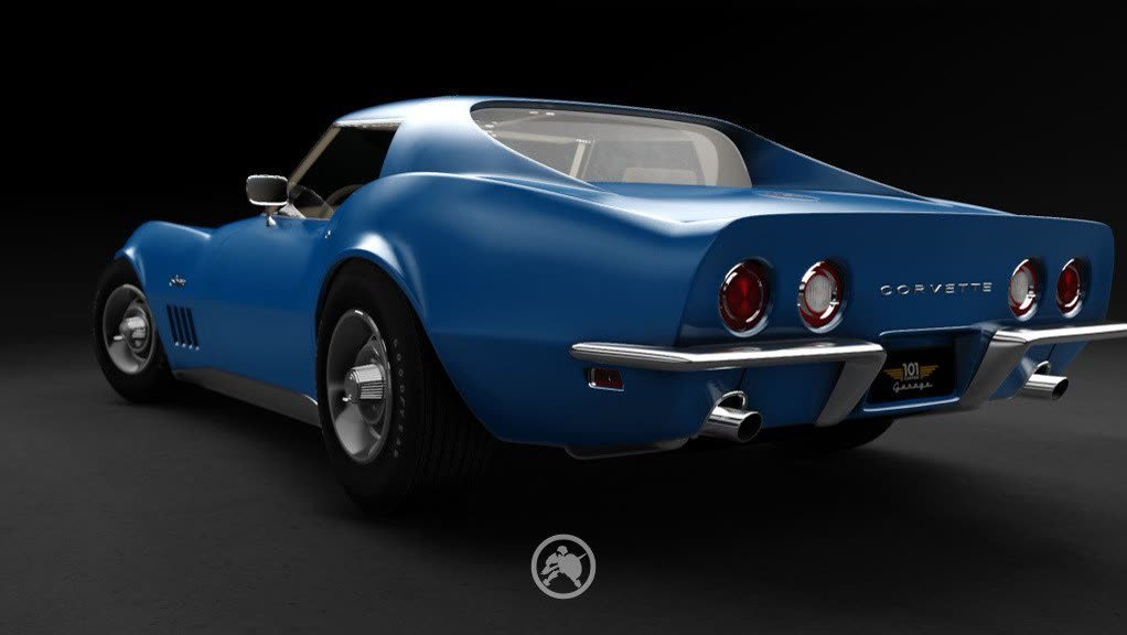 Chevrolet Corvette 1969 — imagem 4 do projeto 3D