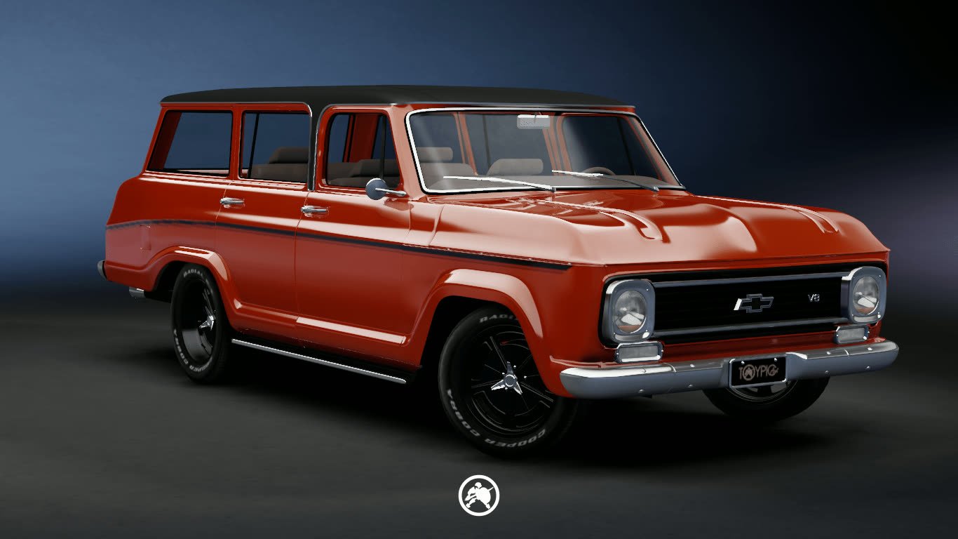Chevrolet Veraneio 1973 — imagem 2 do projeto 3D