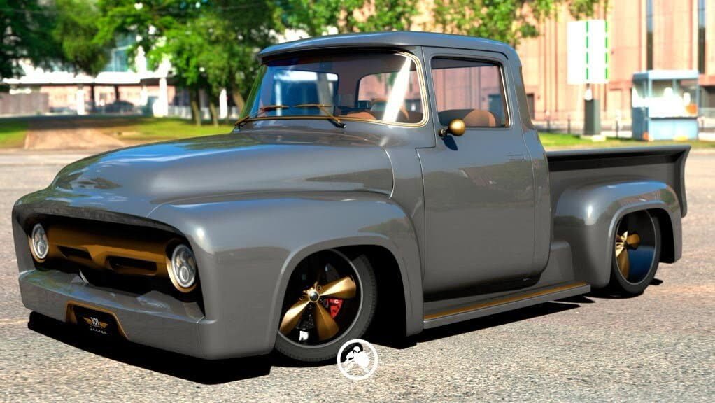 Pickup Ford F100 GT — imagem 2 do projeto 3D