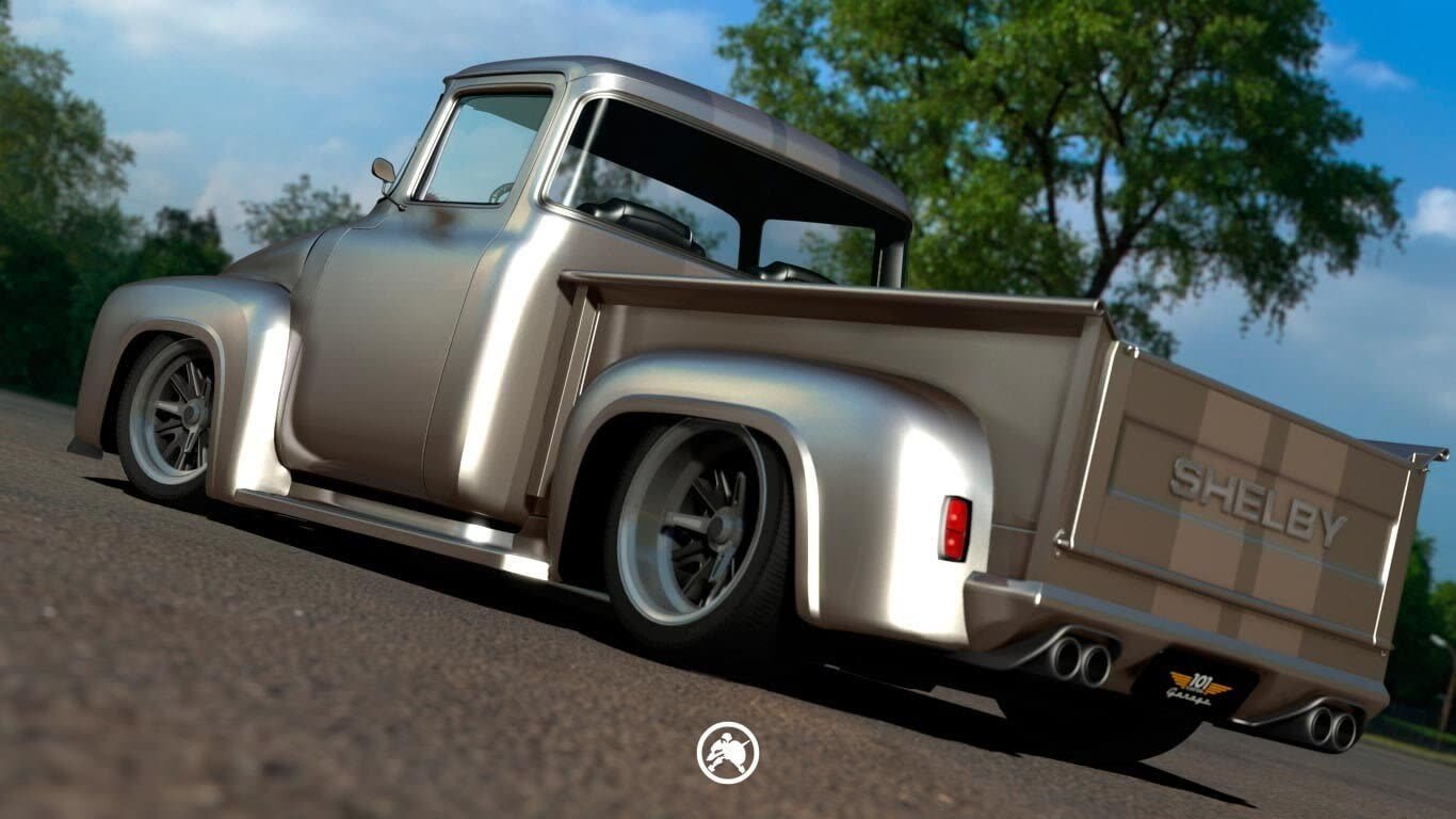 Projeto 3D de customização — Pickup Ford F100 Shelby