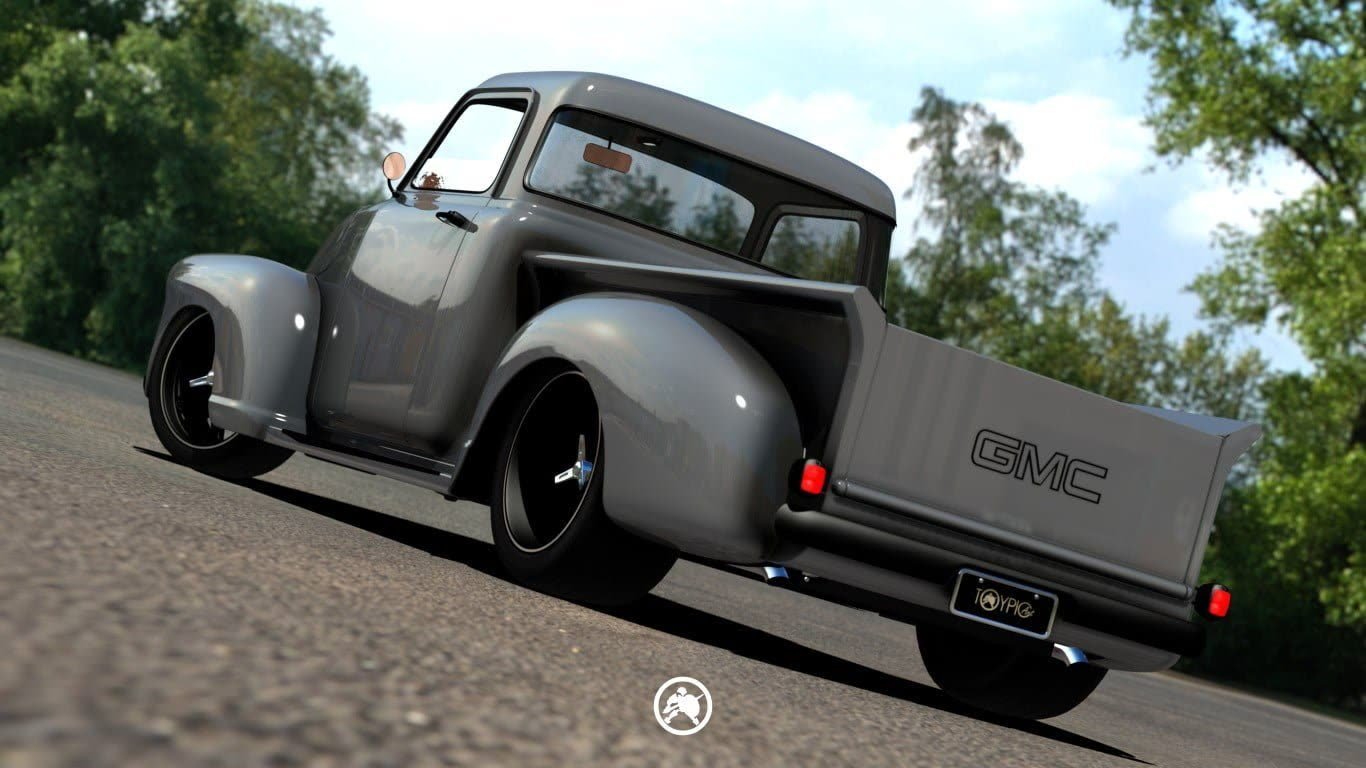 Pickup GMC 1954 — imagem 2 do projeto 3D