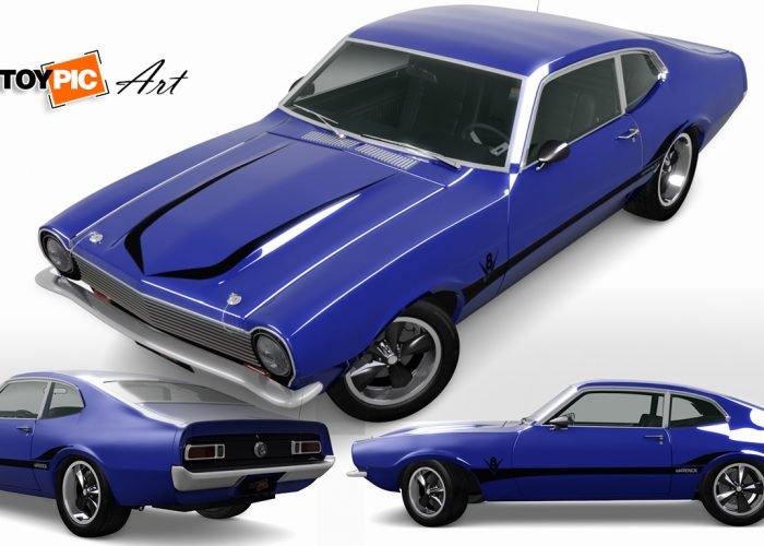 Ford Maverick Customizado - Pintura e faixas adesivas