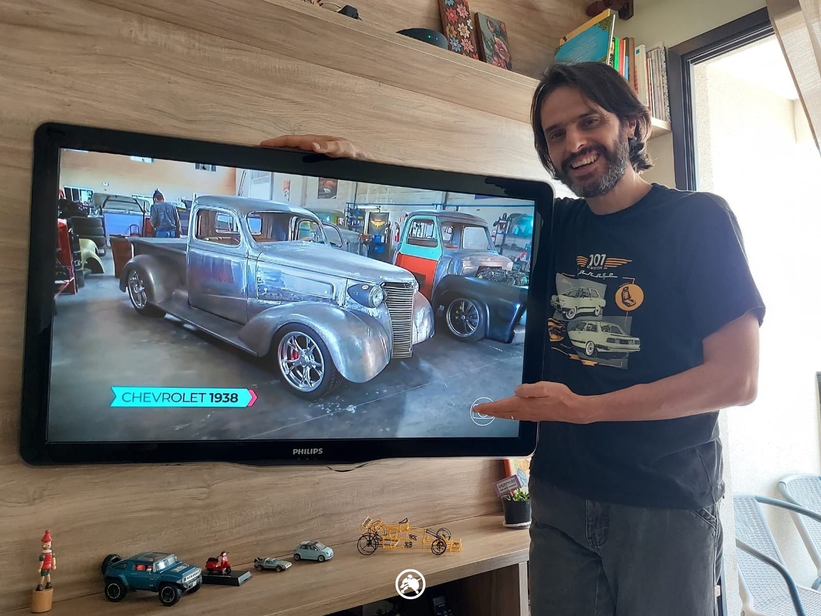 Programa Auto Esporte Rede Globo, mostra o trabalho de customização de veículos clássicos e projetos em 3D, por Eder H Martins