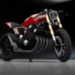 Moto Honda CBX 1050 6 cilindros, customizada Cafe Racer.